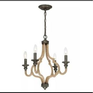 SOLD Country Chic Chandelier